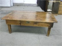 RUSTIC PINE COFFEE TABLE 4 FT 6" X 3 FT
