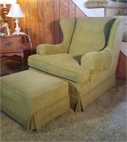 WINGBACK CHAIR & FOOTSTOOL