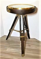 Brass Compass Tripod Table