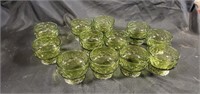 Vintage green goblets