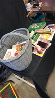 Basket with books