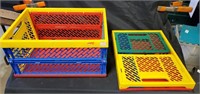 Two fold up crates
