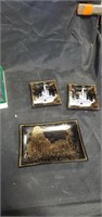 Disney ashtray and camel light ashtray