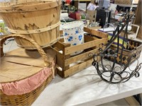 Crate, Baskets, Metal Plant Holder and More