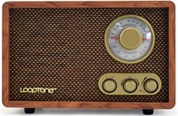 LoopTone AM FM Vintage Radio with Bluetooth