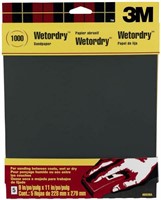 3M Wetordry Sandpaper, 4 sheets