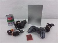 Console/Manette PS2 Slim Silver & Carte mémoire -