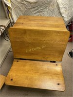 Antique School Desk And Chair.