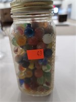 Qt jar old marbles