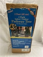 Two-2Ft Pathway Trees