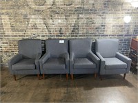 Cloth Gray Chairs 1 at 4x's the money
