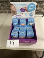 Display of 12 Fizzy AMgic Bath Fizzies