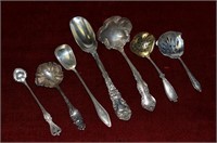 Lot of 7 Sterling Silver Serving Pieces