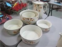 Hall`s Autumn Leaf bowls and more
