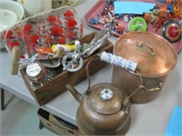copper t pot, copper kettle, box kitchen tools ++