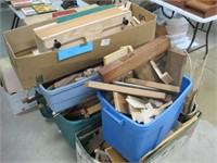 5 boxes of scrap wood