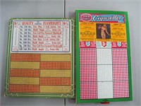2 vintage punch cards