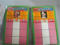 2 vintage store punch cards