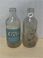 Clear Vintage Coke & Crush Bottles