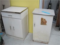 2 metal cabinets