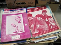 sheet music 30`s to 60`s various condition