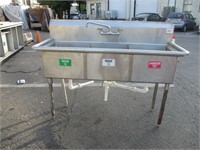 3 Bay Sink (60")