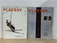 2 Playboy 1958 Magazines