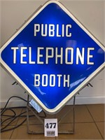 Public Telephone Booth Sign