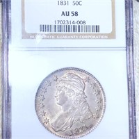 1831 Capped Bust Half Dollar NGC - AU58