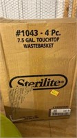 4 7.5-gallon NIB waste basket and more