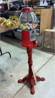 Coin operated gumball machine 40 inches tall