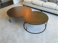 ROUND METAL COFFEE TABLE