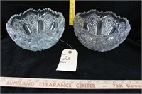 Antique American Cut glass large bowls