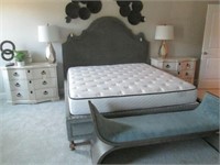 KING HEADBOARD AND FRAME