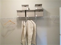 5PC STORAGE BOXES AND GARMENT BAGS