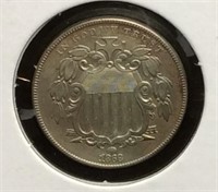 1868 Shield Nickel Coin