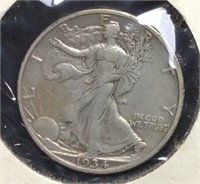 1934-S Walking Liberty Half Dollar Coin