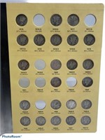 64 Mercury Dimes in Library of Coins Book
