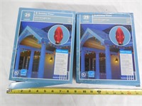 (2) LED C9 Chistmas Lights, Multi Color, 14'