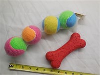Dog Toys, Tennis Balls, Bone