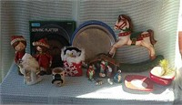 Nativity scene, holiday magic serving platter,