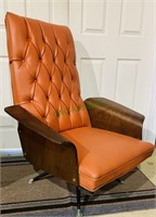 Mid century orange lounge chair George Mulhauser