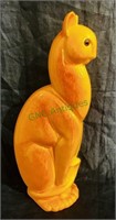 Royal Haeger orange pottery cat, great Halloween