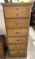 6 drawer lingerie chest of drawers, tall and