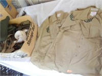 (4) Short Sleeve, 1 Long Sleeve Military Shirts &