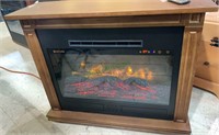 Electric fireplace heater, by heat surge, movable