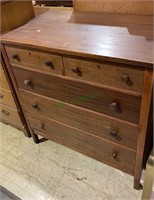 Antique 5 drawer mahogany dresser, by the Nelson