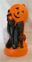 Vintage Halloween witch blow mold, with a large
