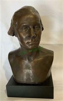 Bronze plaster George Washington bust, statue