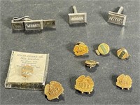 Vintage Farm Bureau Insurance Pins 10K Gold
